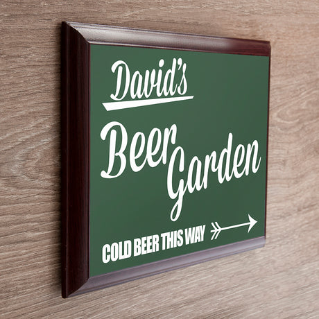 Personalised Beer This Way! Garden Plaque - Signs & Plaques at Gift Moments