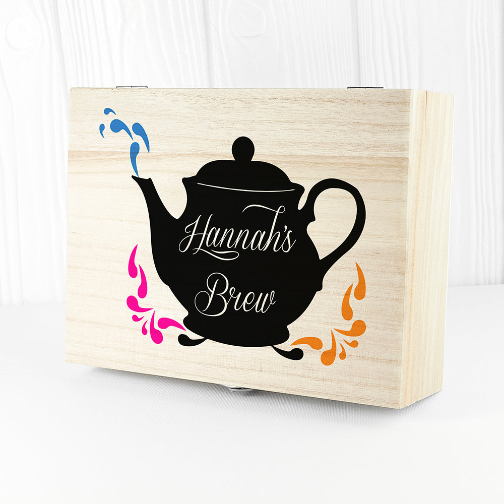 Personalised My Favourite Brews Tea Box Selection - Tea Boxes at Gift Moments