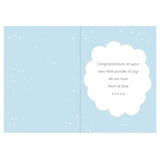 Personalised Blue Baby Card ’10 Little Fingers’: 4 - Greeting Cards By Gift Moments