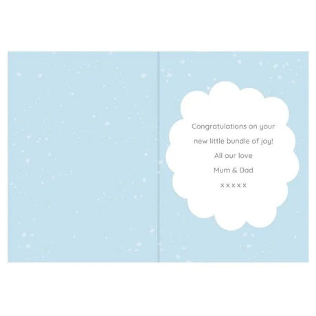 Personalised Blue Baby Card ’10 Little Fingers’: 4 - Greeting Cards By Gift Moments