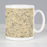 Personalised Vintage Map Mug 1896-1904: 1 - Mugs By Gift Moments