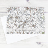 Personalised 1945-1948 UK Map Card: 1 - Greeting Cards By Gift Moments