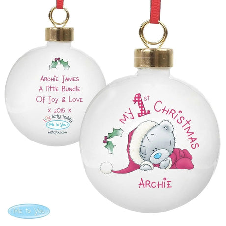 Personalised My 1st Christmas Bauble: 2 - Christmas Baubles