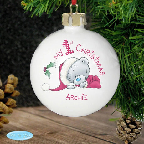 Personalised My 1st Christmas Bauble: 1 - Christmas Baubles