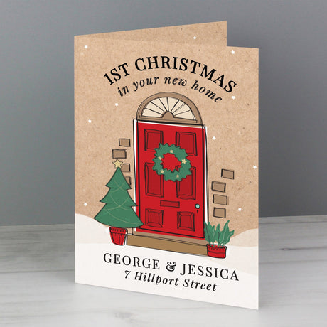 Personalised 1st Christmas New Home Card: 2 - Greeting Cards By Gift Moments