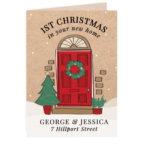 Personalised 1st Christmas New Home Card: 3 - Greeting Cards By Gift Moments