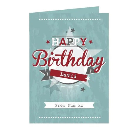 Personalised 50s Retro Greeting Card: 4 - Greeting Cards By Gift Moments