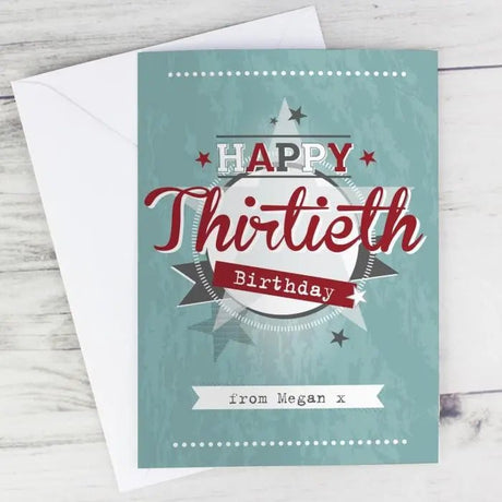 Personalised 50s Retro Greeting Card: 1 - Greeting Cards By Gift Moments