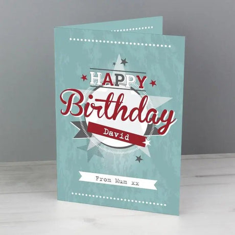 Personalised 50s Retro Greeting Card: 2 - Greeting Cards By Gift Moments