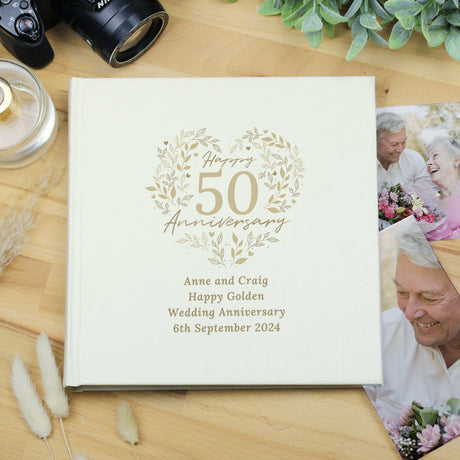 Personalised 50th Golden Anniversary Photo Album: 4 - Photo Albums By Gift Moments