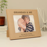 Personalised Grandad & Me Photo Frame 5x7: 2 - Photo Frames By Gift Moments