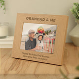 Personalised Grandad & Me Photo Frame 5x7: 3 - Photo Frames By Gift Moments