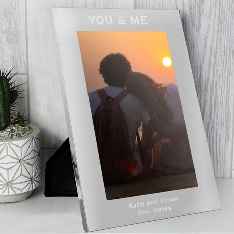 Personalised 5x7 Silver Photo Frame: 2 - Photo Frames By Gift Moments