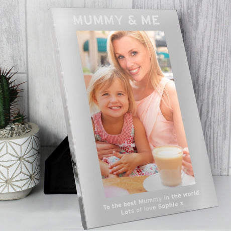 Personalised 5x7 Silver Photo Frame: 4 - Photo Frames By Gift Moments