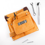 Personalised 6-pocket Leather Tool Belt: 3 - Tools & Storage By Gift Moments