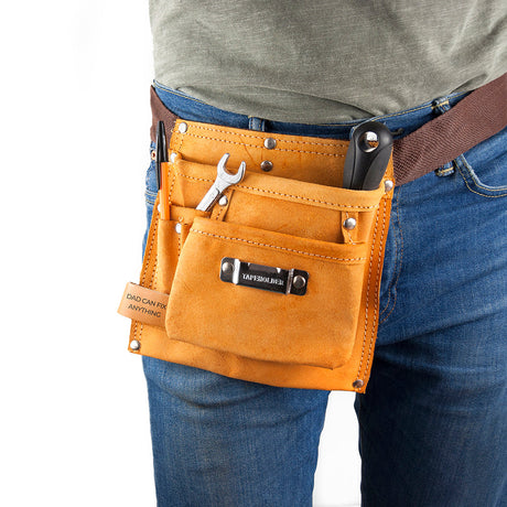 Personalised 6-pocket Leather Tool Belt: 1 - Tools & Storage By Gift Moments