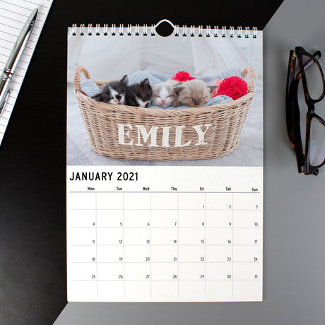 Personalised A4 Cats & Kittens Calendar: 4 - Calendars & Planners By Gift Moments