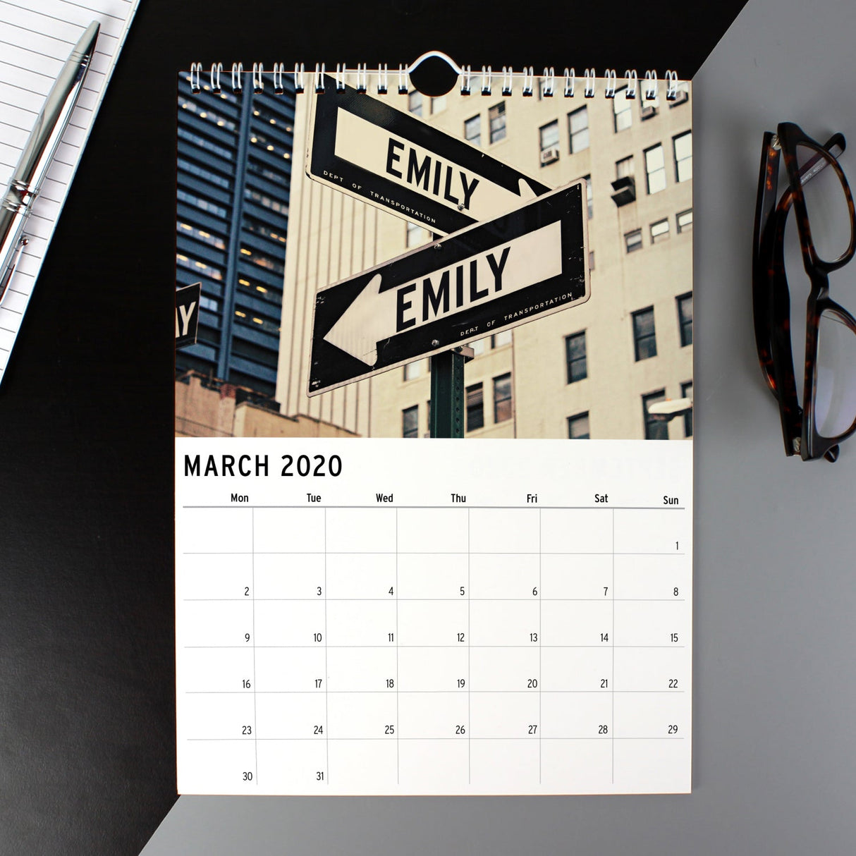 Personalised A4 New York Calendar: 2 - Calendars & Planners By Gift Moments