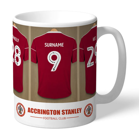 Personalised Accrington Stanley Dressing Room Mug: 1 - Mugs By Accrington Stanley