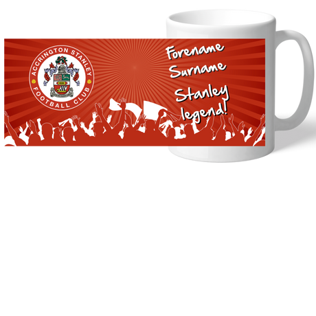 Personalised Accrington Stanley Legend Mug: 2 - Mugs By Accrington Stanley