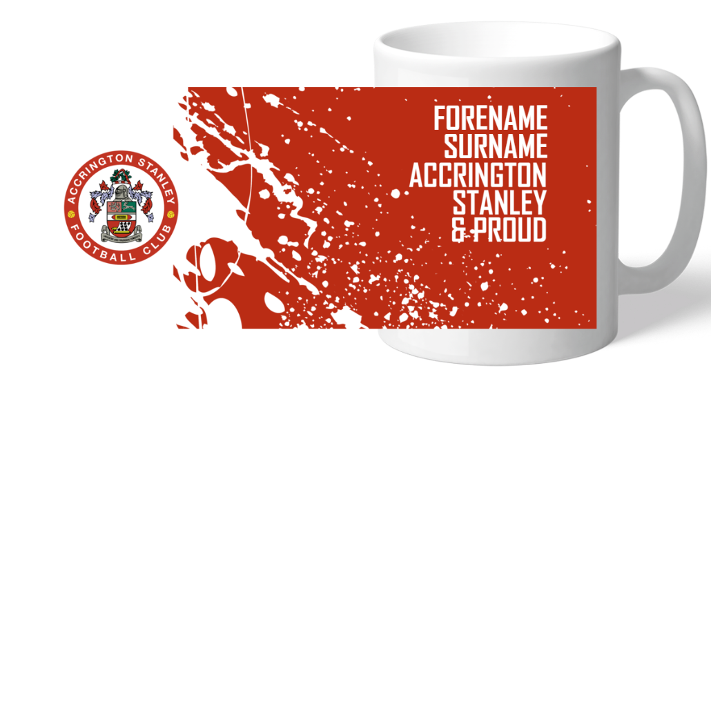 Personalised Accrington Stanley Proud Mug: 2 - Mugs By Accrington Stanley