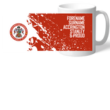 Personalised Accrington Stanley Proud Mug: 2 - Mugs By Accrington Stanley