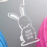 Personalised Acrylic Easter Bunny Decoration: 3 - Christmas Decorations By Gift Moments