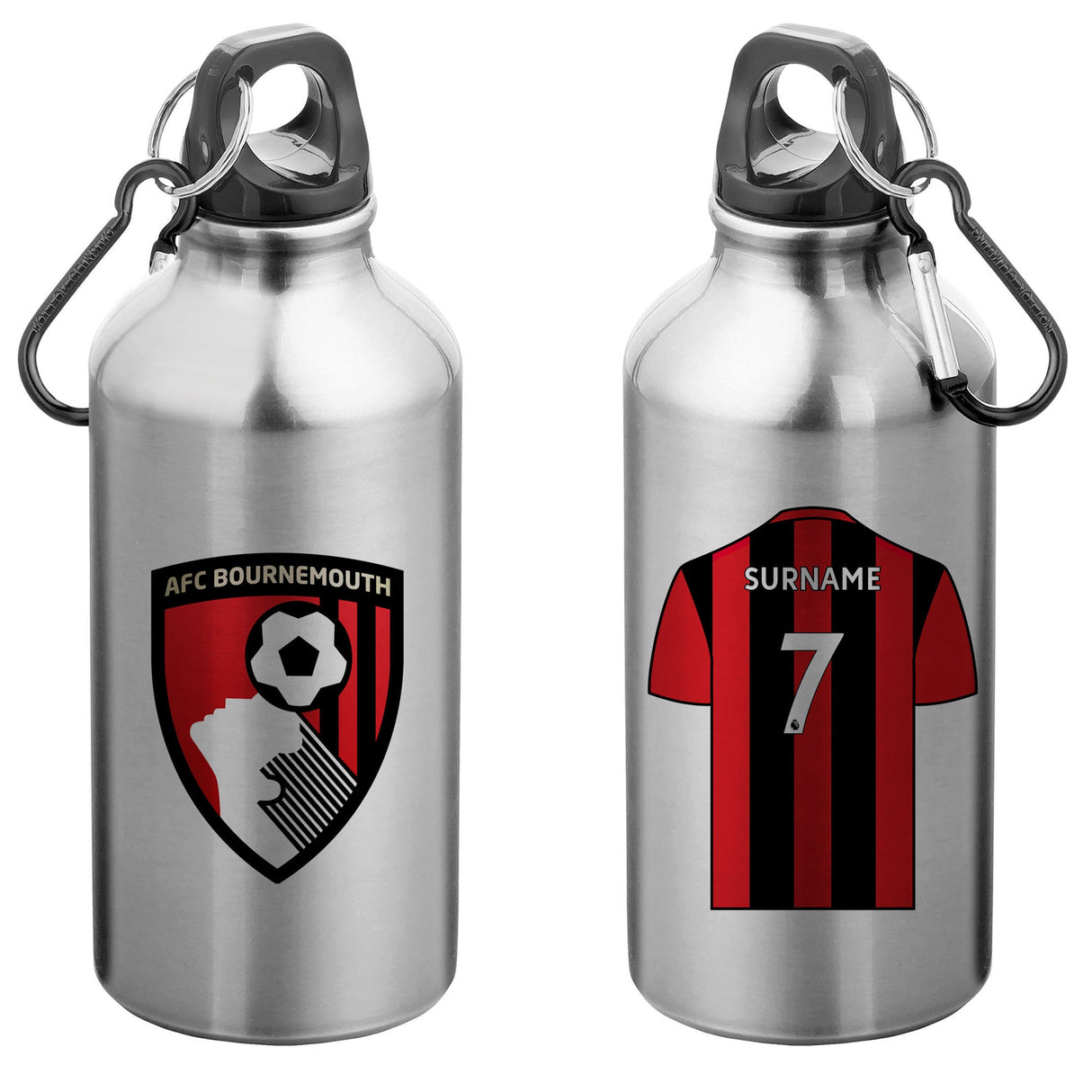 Personalised AFC Bournemouth Aluminium Bottle: 1 - Water Bottles By Bournemouth