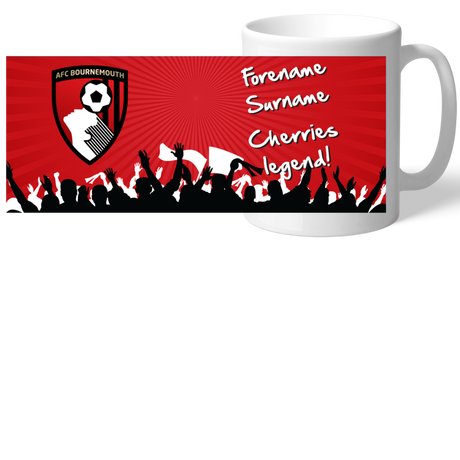 Personalised AFC Bournemouth Legend Mug: 2 - Mugs By Bournemouth