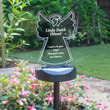 Personalised Angel Memorial Solar Light: 3 - Solar Lights By Gift Moments