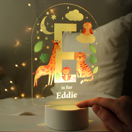 Personalised Animal Alphabet LED Night Light: 2 - LED Lighting By Gift Moments