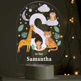 Personalised Animal Alphabet LED Night Light: 1 - LED Lighting By Gift Moments