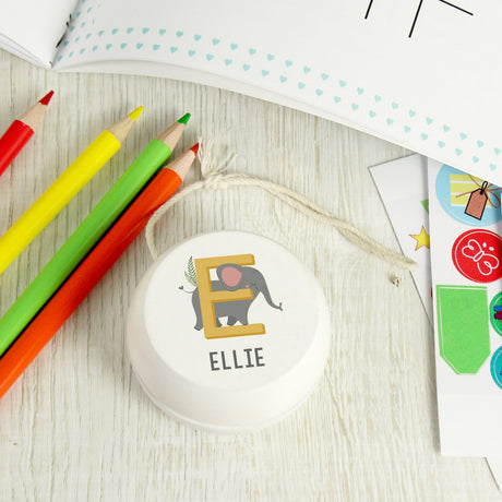 Personalised Animal Alphabet Wooden Yoyo: 4 - Toys By Gift Moments