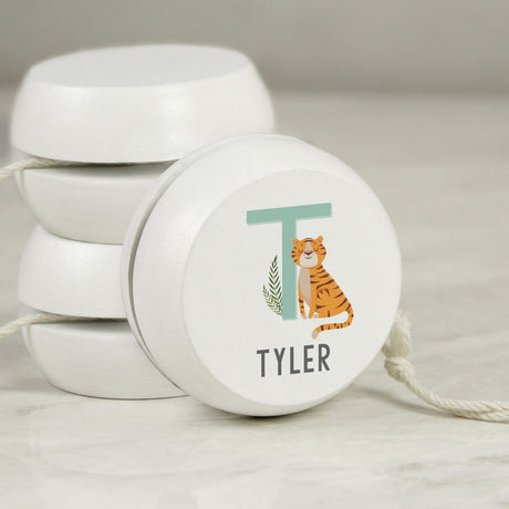 Personalised Animal Alphabet Wooden Yoyo: 1 - Toys By Gift Moments