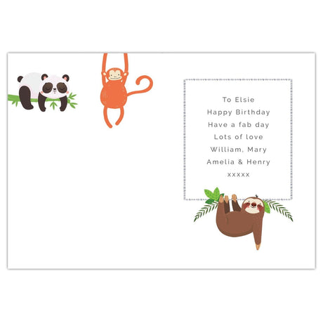 Personalised Animal Birthday Card: 6 - Greeting Cards By Gift Moments