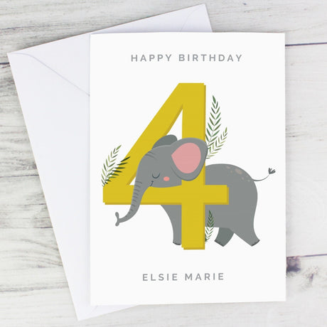 Personalised Animal Birthday Card: 1 - Greeting Cards By Gift Moments