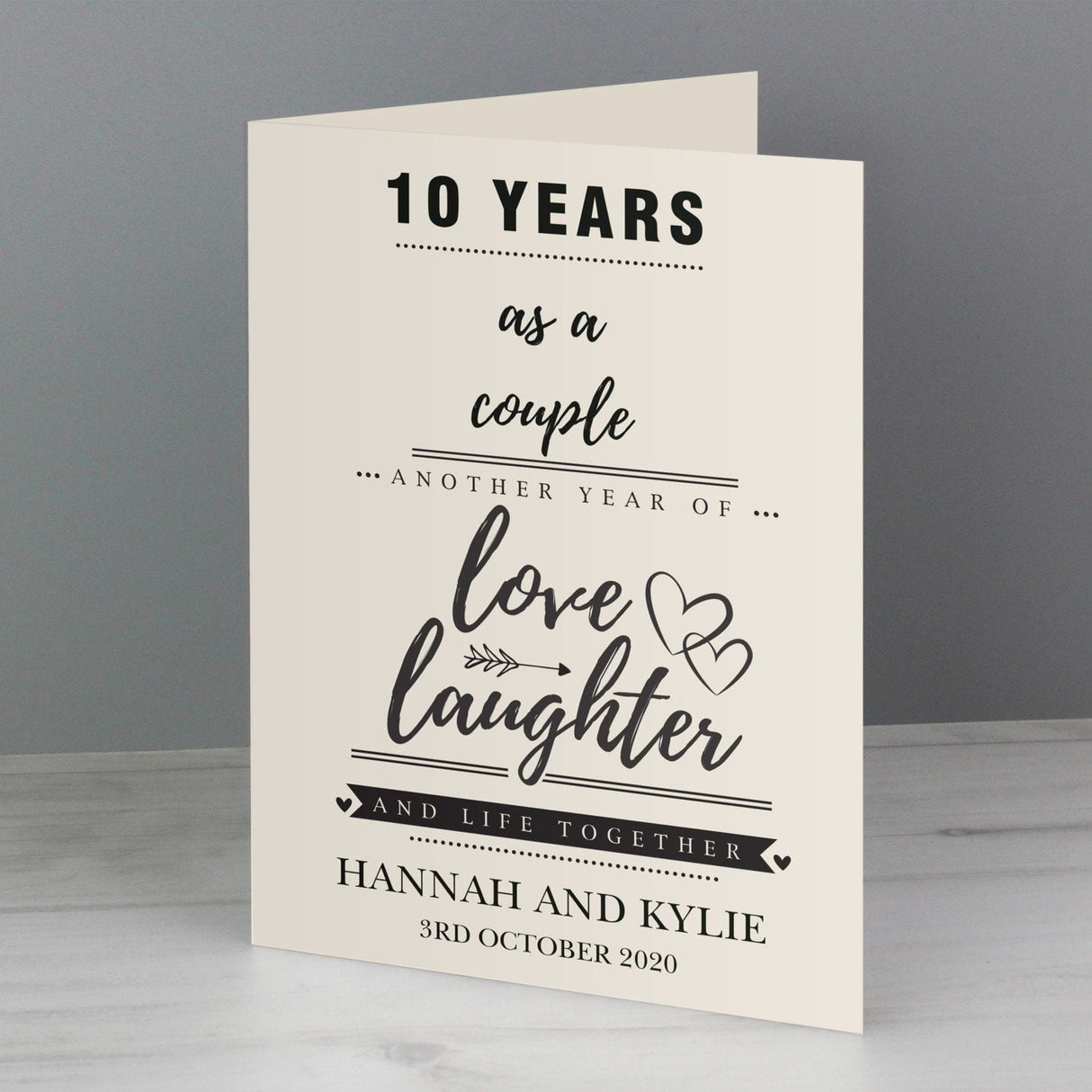 Personalised Anniversary Card: 2 - Greeting Cards By Gift Moments