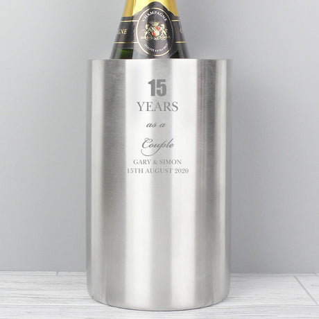 Personalised Anniversary Wine Cooler Gift: 3 - Barware By Gift Moments