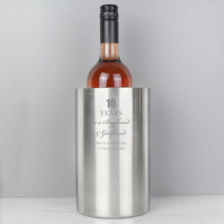 Personalised Anniversary Wine Cooler Gift: 2 - Barware By Gift Moments