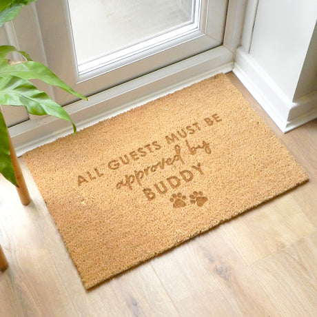 Personalised Pet Approval Indoor Doormat: 2 - Doormats By Gift Moments