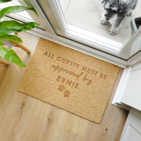 Personalised Pet Approval Indoor Doormat: 1 - Doormats By Gift Moments