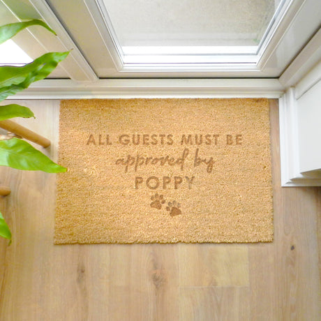 Personalised Pet Approval Indoor Doormat: 4 - Doormats By Gift Moments