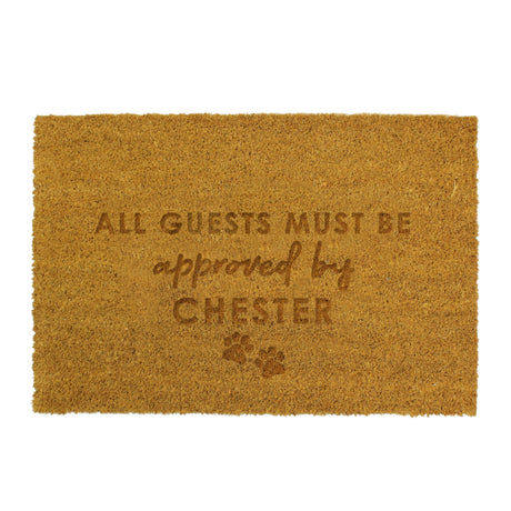 Personalised Pet Approval Indoor Doormat: 5 - Doormats By Gift Moments