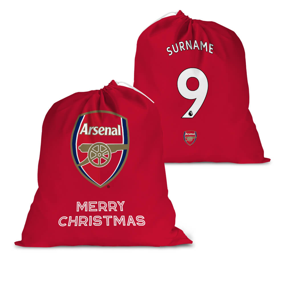 Personalised Arsenal FC Santa Sack: 1 - Christmas By Arsenal