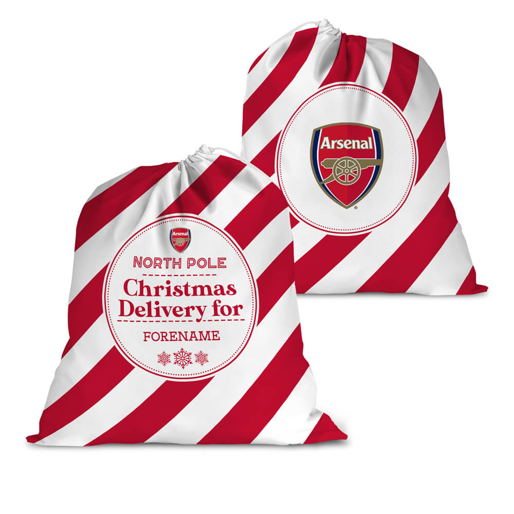 Personalised Arsenal FC Santa Delivery Sack: 1 - Christmas By Arsenal