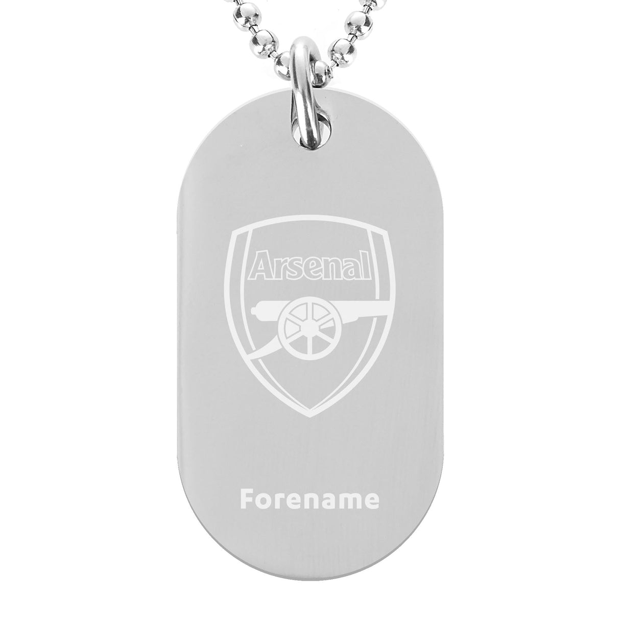 Personalised Arsenal FC Crest Dog Tag Pendant: 1 - Necklaces By Arsenal