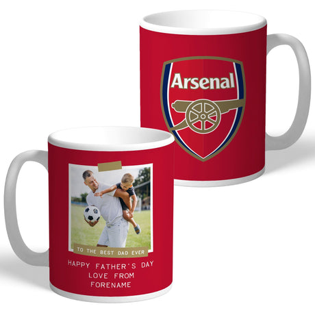 Personalised Arsenal FC Best Dad Photo Mug: 1 - Mugs By Arsenal