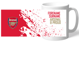 Personalised Arsenal FC Proud Mug: 2 - Mugs By Arsenal