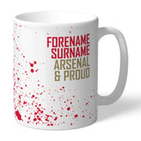 Personalised Arsenal FC Proud Mug: 1 - Mugs By Arsenal