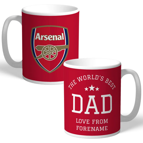 Personalised Arsenal FC Dad Mug: 1 - Mugs By Arsenal